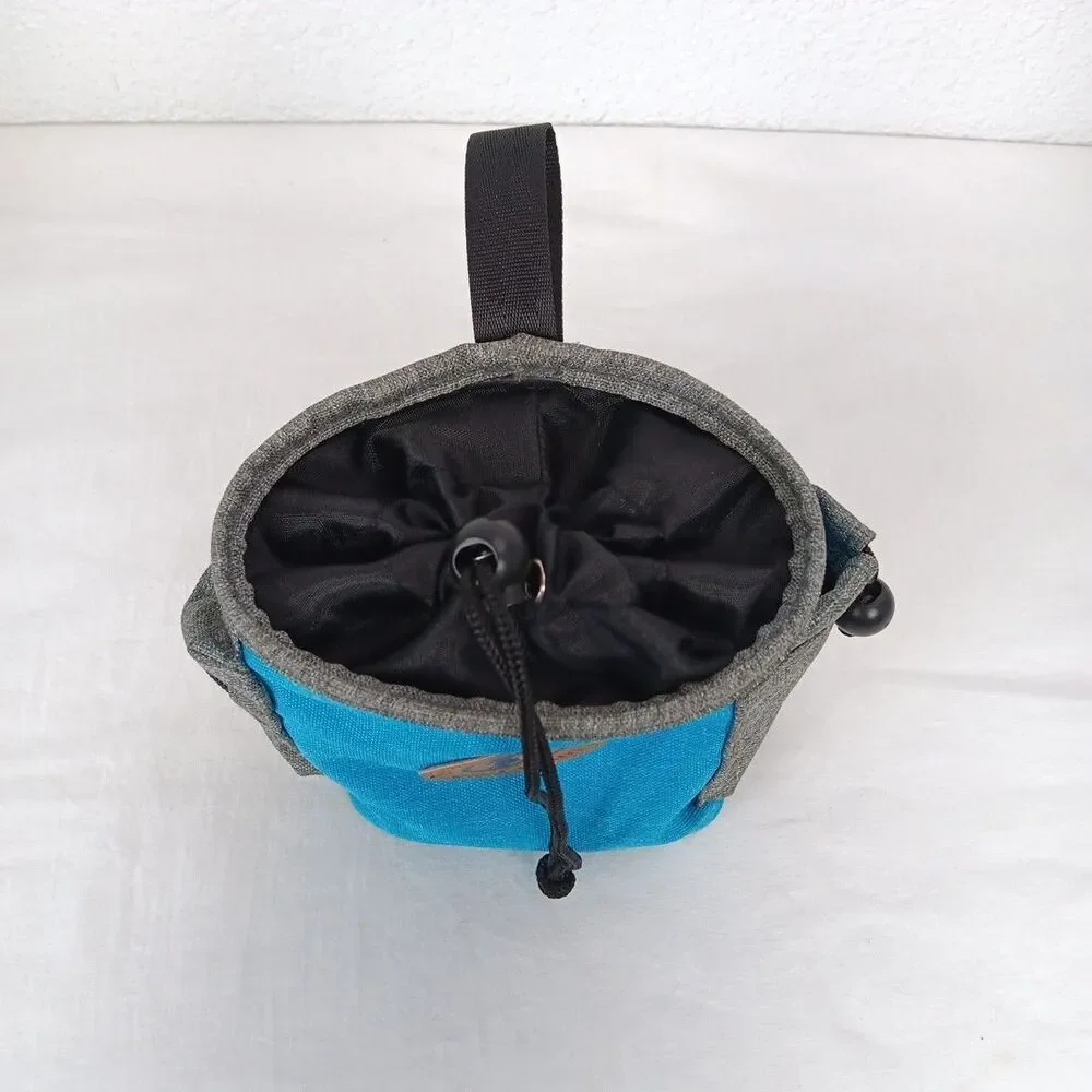 Lovoyager Pet Treat Pouch Bag Animal Training Aide Teal Grey Belt Clip On